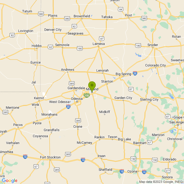 Static map image of Midland