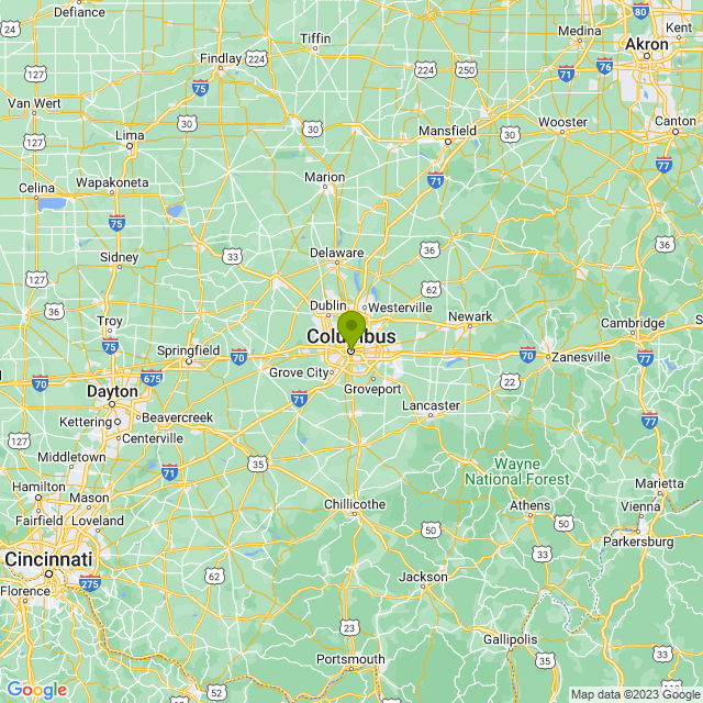 Static map image of Columbus