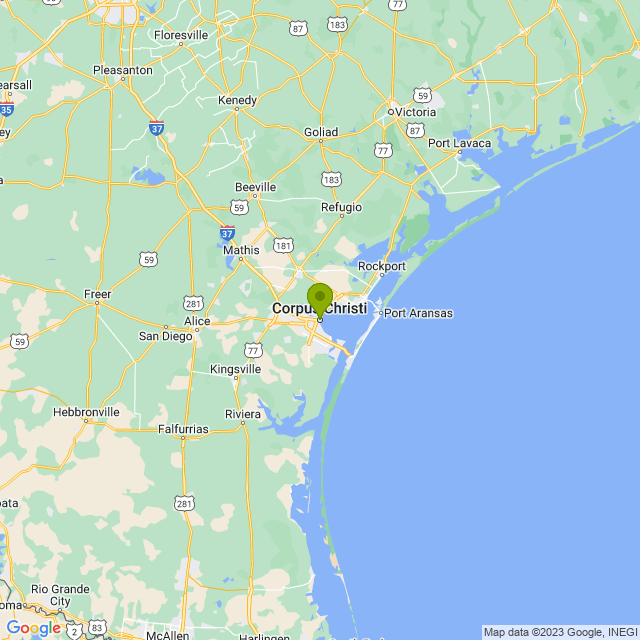 Static map image of Corpus Christi
