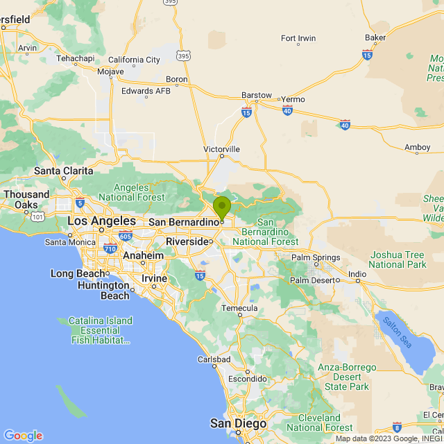 Static map image of San Bernardino