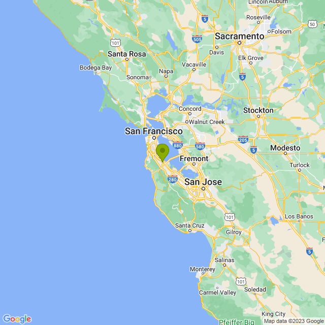 Static map image of San Mateo