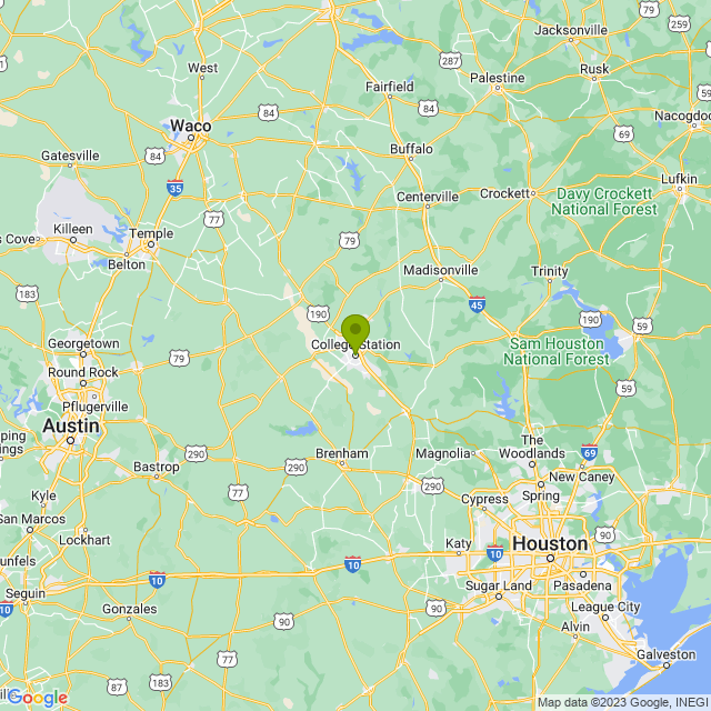 Static map image of College Station