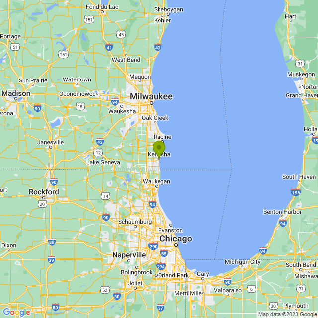 Static map image of Kenosha