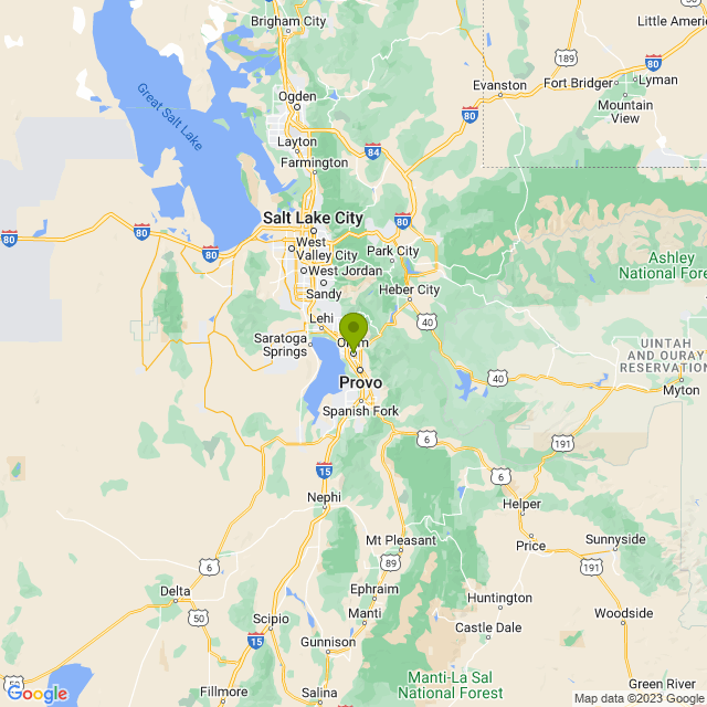 Static map image of Orem