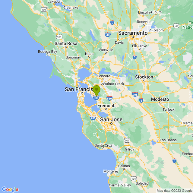 Static map image of San Leandro