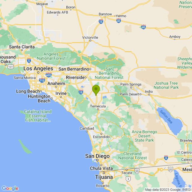 Static map image of Menifee