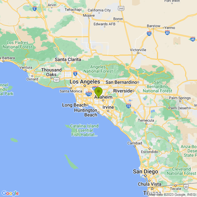 Static map image of Buena Park