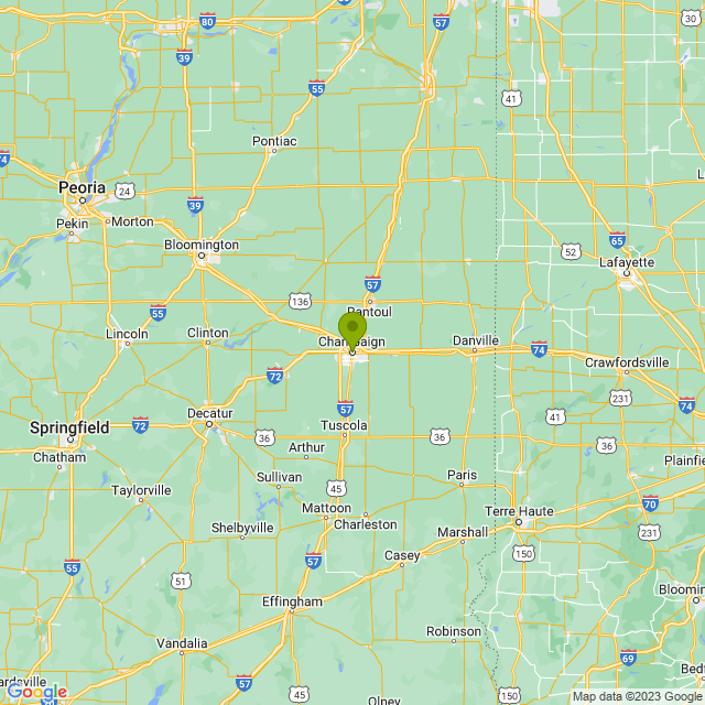 Static map image of Champaign