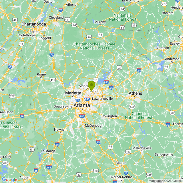 Static map image of Johns Creek