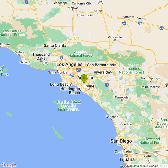 Static map image of Garden Grove