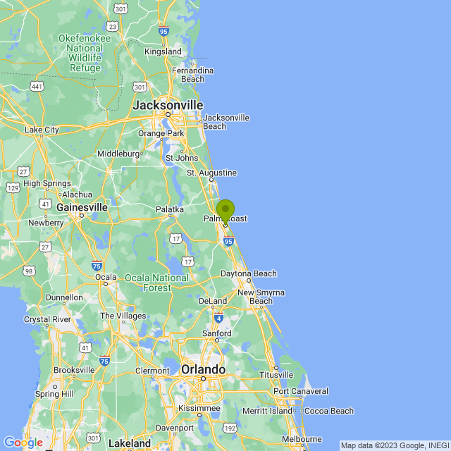 Static map image of Palm Coast