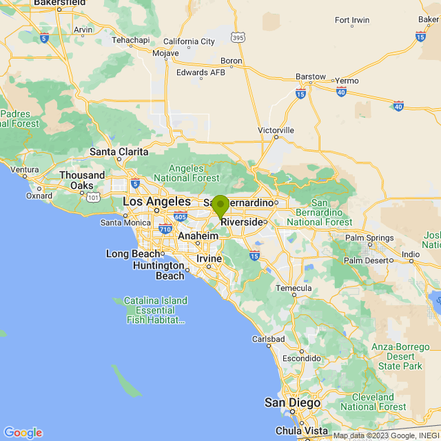 Static map image of Chino Hills