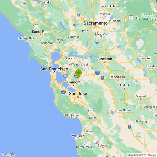 Static map image of Pleasanton