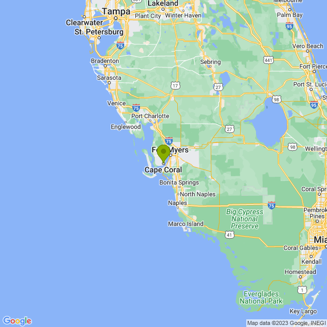 Static map image of Cape Coral