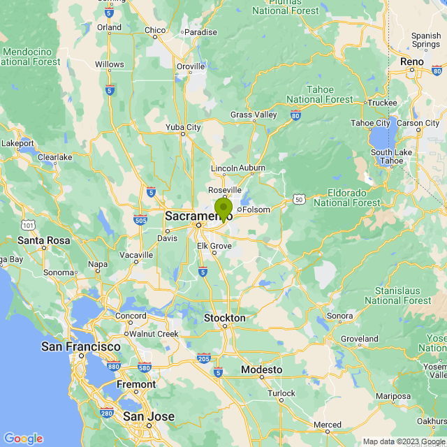 Static map image of Rancho Cordova