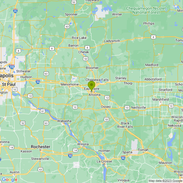 Static map image of Eau Claire