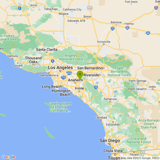 Static map image of Yorba Linda