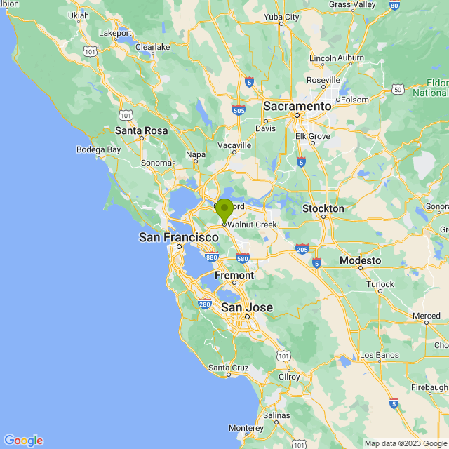 Static map image of Walnut Creek