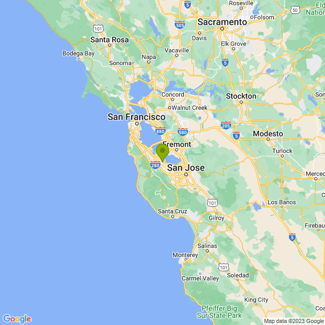 Static map image of Palo Alto