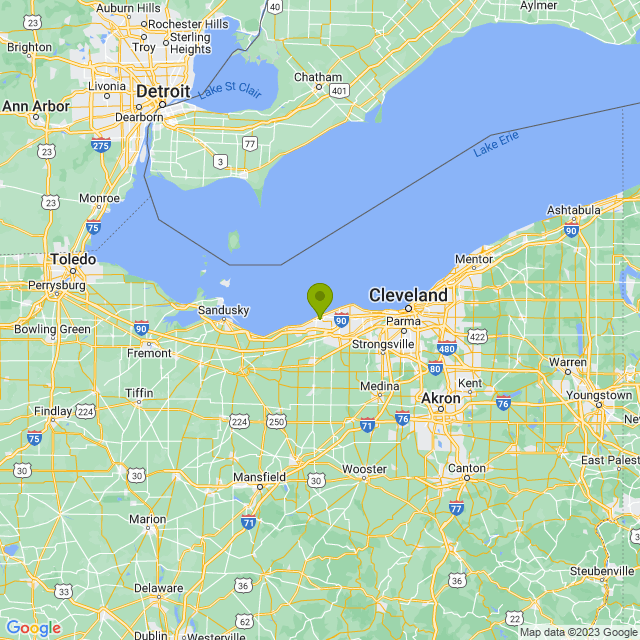 Static map image of Lorain