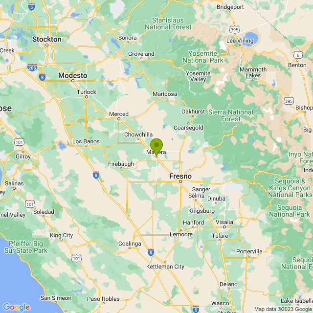 Static map image of Madera