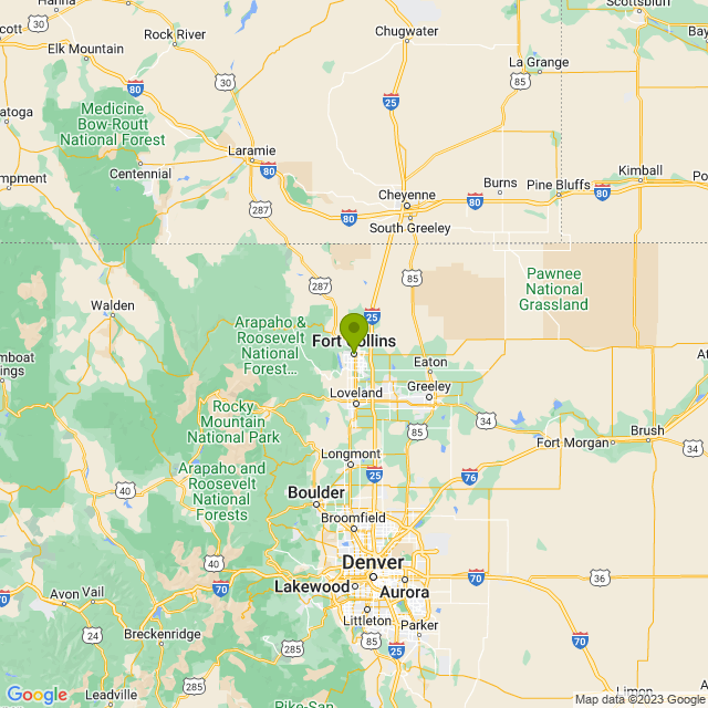 Static map image of Fort Collins