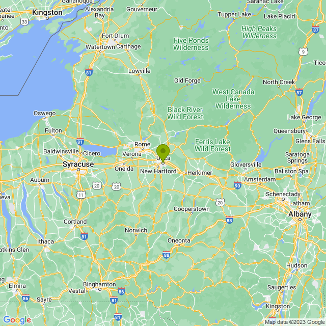 Static map image of Utica