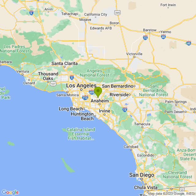 Static map image of La Habra