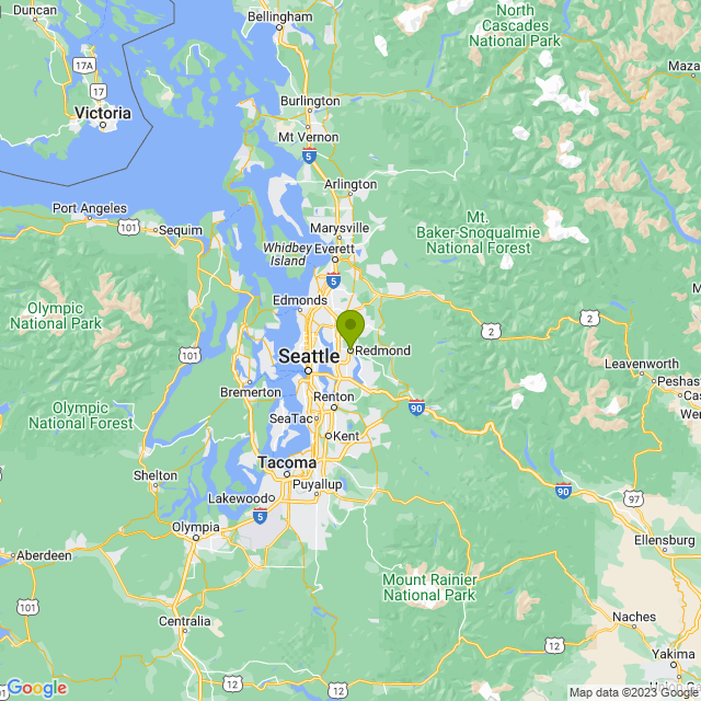 Static map image of Redmond