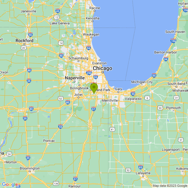 Static map image of Tinley Park