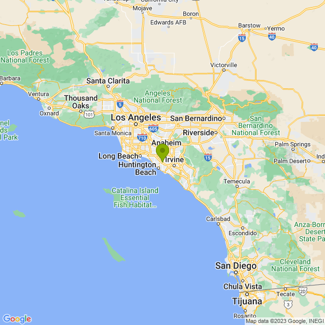 Static map image of Fountain Valley