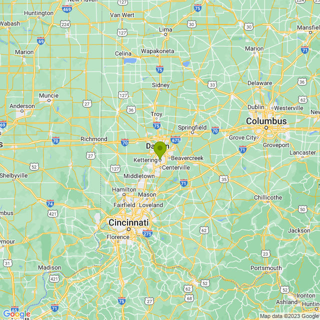 Static map image of Kettering