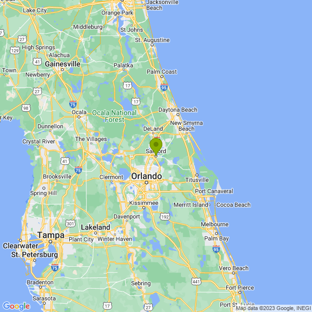 Static map image of Sanford