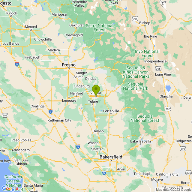 Static map image of Visalia