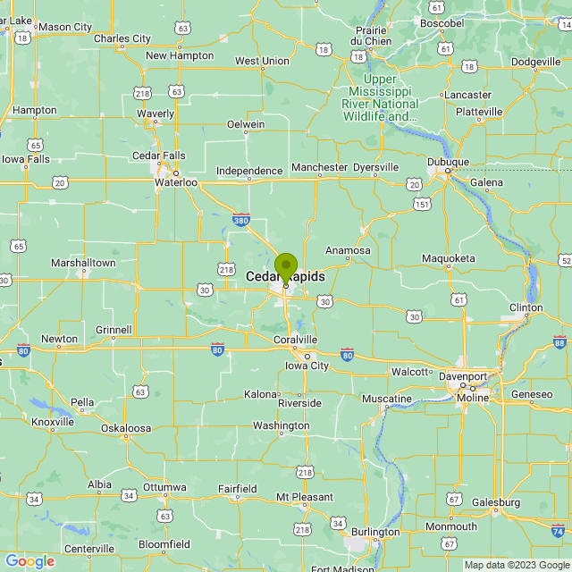 Static map image of Cedar Rapids