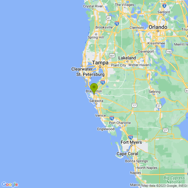 Static map image of Bradenton