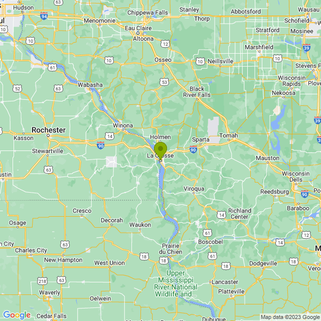 Static map image of La Crosse