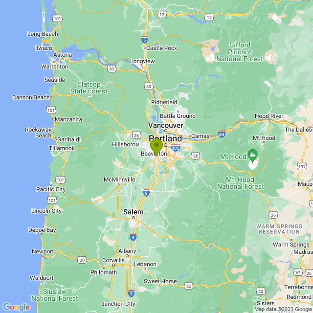 Static map image of Tigard