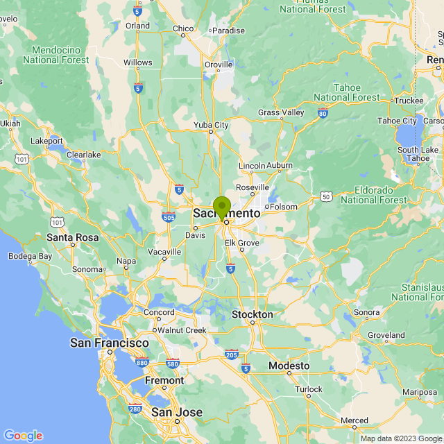 Static map image of West Sacramento