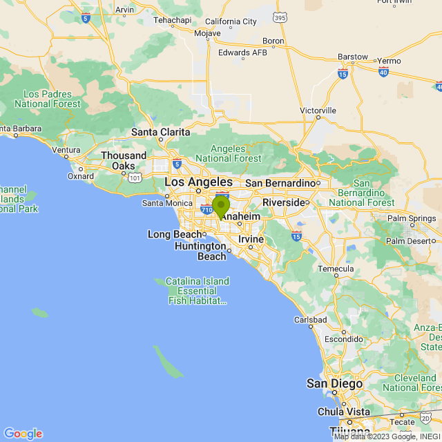 Static map image of Cerritos