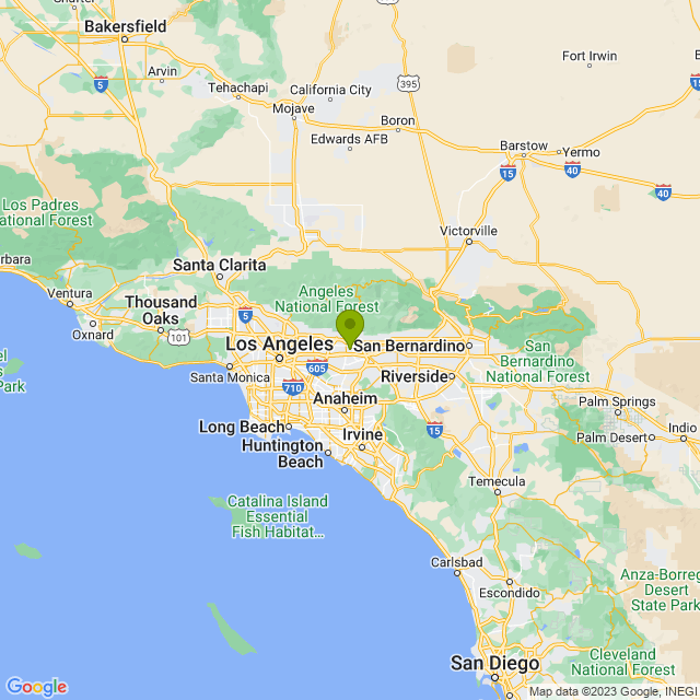 Static map image of Covina