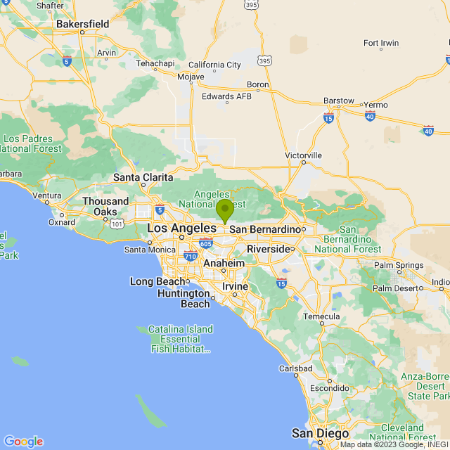 Static map image of Azusa