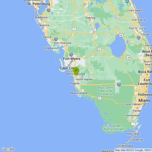 Static map image of Bonita Springs