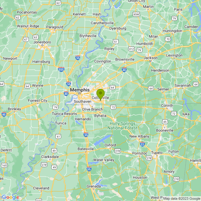 Static map image of Collierville