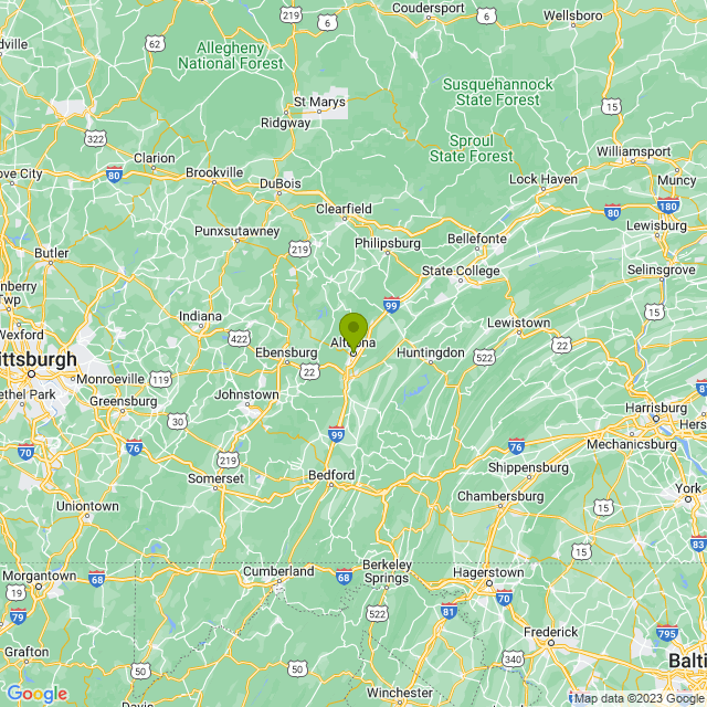 Static map image of Altoona