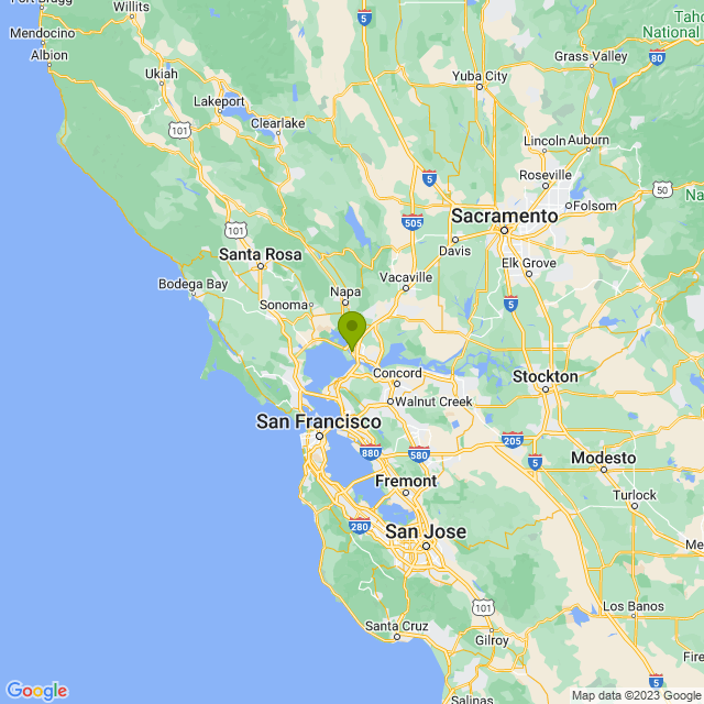 Static map image of Vallejo