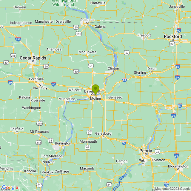 Static map image of Moline