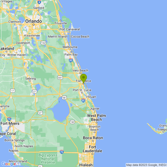 Static map image of Fort Pierce