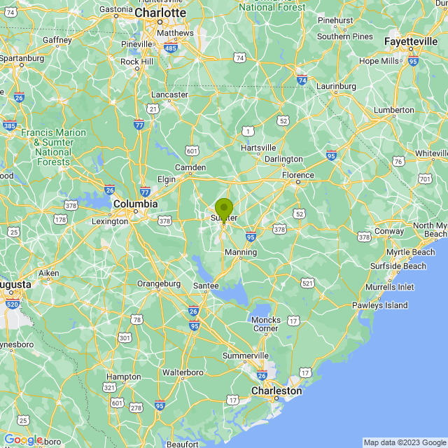 Static map image of Sumter