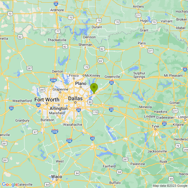 Static map image of Rockwall